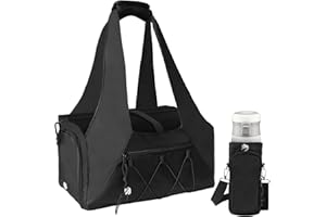 Bolsa Gimnasio Grande, Bolsa Deporte Fitness Mujer y Hombre, Bolsa Grande para Esterilla de Yoga, Bolso de Gimnasio para Viaje, Natación con Zapatero Independiente y Bolsillo Impermeable