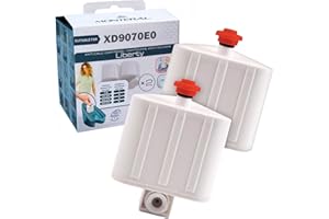 2 Pièces Cartouche Anti Calcaire pour Centrale Vapeur Modèle Adapté avec le Code Original XD9070E0 pour Rowenta pour Tefal pour Calor Séries Liberty - MONTERAL