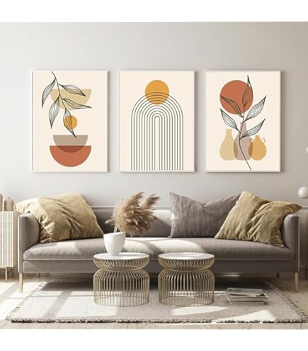 ag.art deco Poster met Lijst voor Woon Decoratie 30x40 cm | Posters met Zonder Lijst voor Woondecoratie | Muurposter voor Woonkamer en Slaapkamer | Set van 3 Prints (Matisse Bloemen