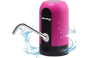 EASY SPEED EASYSPEED, leichter, elektrischer und tragbarer Wasserspender für 5,8,10,12,13 und 20 Liter Flaschen (Pink)