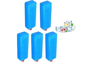 HAILERIO Confezione da 1/5 confezioni di ghiaccio sottili | 350 ml riutilizzabile a lunga durata | impacchi di ghiaccio per refrigeratori | Scatola di di ghiaccio per condizionatore d'aria |