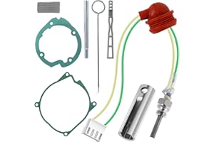 Dandelionsky Diesel Heater Glow Plug Repair Kit, 12V 24V 5KW 8KW Parking Diesel Heater Glow Ignition Plug Kit with Filter, Ceramic Glow Plug With Removal Fitting Tool for Eberspacher D2 D4, D4S