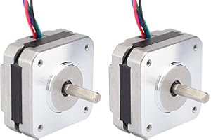 Fayrimi 2X 4-Lead Nema 17 Stepper Motor 20Mm 1A 13Ncm(18.4Oz.in) 42 Motor Nema17 Stepper for DIY 3D Printer CNC