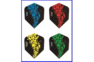 THOR-DARTS Lot de 30 (10 Lots) de fléchettes Extra Fortes HD-280 Green Blue Black 150 microns Extra Longues - Forme Standard Ultra Forte - Vert/Noir/Bleu/Noir - HD150 Plus
