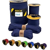 Paracorde 4mm Noire 100% Nylon - Corde Résistante 250kg Pour Camping, Bricolage Et Survie (10m, 20m, 50m, 100m)