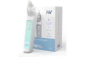 HEYVALUE Baby Nasensauger | Nasensekretsauger für Neugeborene Kinder | Nasenreiniger für Kleinkind | Elektrischer Nasenschleim Sauger für Babys, Wiederaufladbar, Musikfunktion - Grün