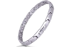 Smarter LifeStyle - Pulsera Elegante de Terapia Magnética de Titanio Para Las Mujeres Alivio Del Dolor Para la Artritis y El Túnel Carpiano