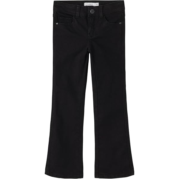 Pantalon Fille NAME IT – Coupe Baggy, Jambes Droites, Poches Cargo | Taille élastique Ajustable, Style Décontracté
