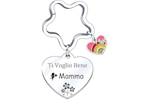 LUODAN Regalo Mamma Portachiavi Festa della Mamma Regali Festa della Mamma Regalo Mamma Portachiavi mamma e figlia figlio festa della mamma Regali di Compleanno per mamma ti voglio bene mamma