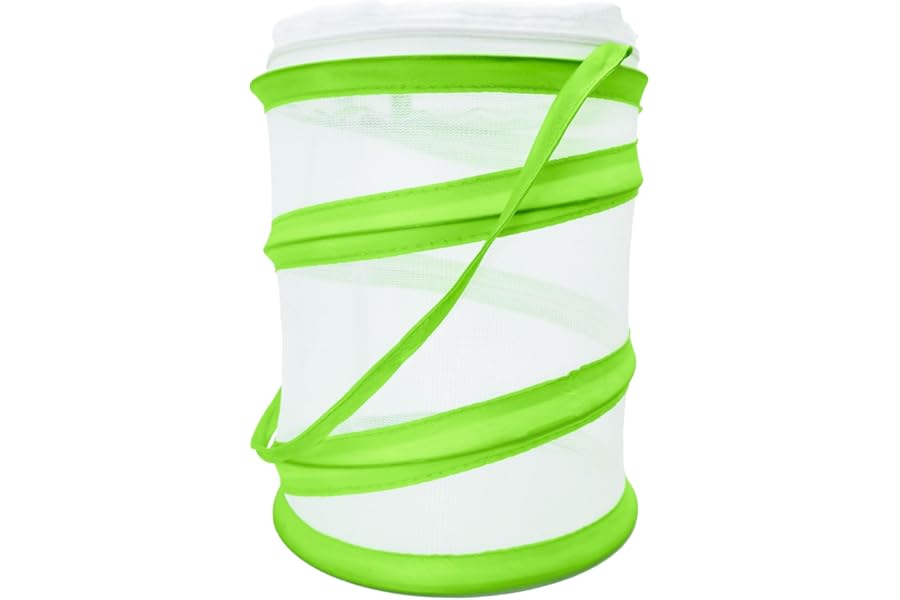 iwiio Collapsible Bug Catcher Net, Butterfly Habitat Cage, Mini Insect Reproduction Mesh for Kids Insects Catching and Life Science Education, Easy to Observe
