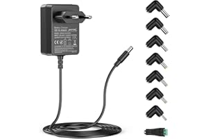 NASTIMA 12V 1A Kids Electric Car Charger for Kids Electric Car, SUV, ATV, Motorcycle, etc, Universal 12V Charger with Indicator Light, Equipped with 8 Types of Converter