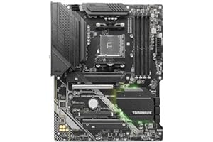 MSI MAG B550 TOMAHAWK MAX WIFI Placa Base, ATX, AM4 - Compatible AMD Ryzen 5000 - DDR4 Boost 5100+MHz/OC, PCIe 4.0 & 3.0 x16 Ranuras, M.2 Gen4 & Gen3 Ranuras, 2.5G LAN, Wi-Fi 6E, Bluetooth 5.2