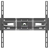 Meliconi CME ES400 - Supporto tv fisso da parete per TV a schermo piatto da 40’’a 55’’, VESA 200-300-400, nero, Made in Italy
