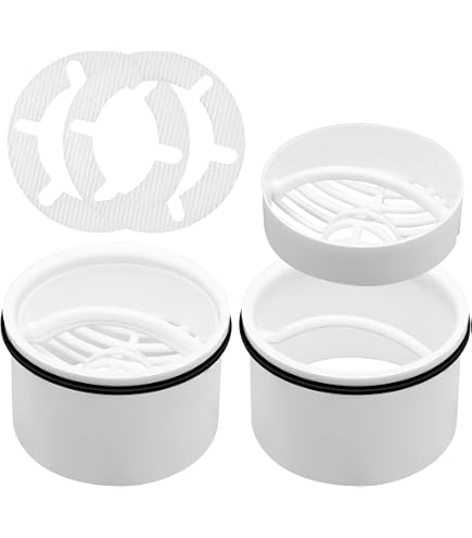 Haarsieb + Tauchrohr Set Für Duschablauf – Ersatzhaarfilter Kompatibel Mit Modellen 6960, 6961, 6962, 6963