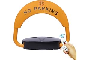 Futchoy Barriere de Parking Verrou de Stationnement Automatique batterie 180 ° Étanche Serrure de Stationnement Etanche avec 2 Télécommande