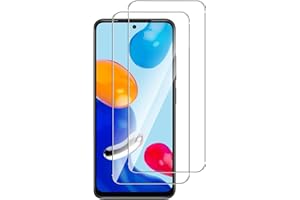 CRACKSIN [2 sztuki] Xiaomi Redmi Note 11 / 11s folia pancerna, folia ochronna na wyświetlacz [bez pęcherzyków powietrza] [HD] [kompatybilna z etui na telefon komórkowy] [twardość 9H] [krawędź 2,5D] [odporna na zarysowania]