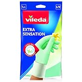 Vileda Extra Sensation Gloves, 100% Natural Latex, M