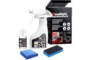 GENERIC Headlight Restoration Kit, 2025 New Headlight Restorer, Headlamp Restoration Kit, Car Headlight Restoration Kit for All Vehicles, Removes Oxidation and Renews Yellowing Headlights (3 pcs) (1 pcs)