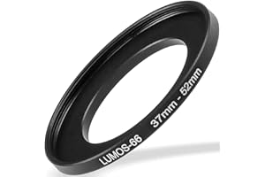 JIEYONGXIANG Lumos Step up Ring 37-52 - Metall Filteradapter matt schwarz - von Kamera Objektiv mit 37mm Filtergewinde auf 52mm Filter - Zubehör Adapter, 237052