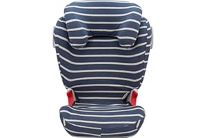JYOKO KIDS Funda para silla de coche compatible con Romer Kidfix II XP SICT (SIN OJAL, SAILOR STRIPES)