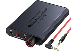 Neoteck Portable Headphones Amplifier, 16-300Ω Headphone Amplifier with High-Fidelity Audio, Bass Boost Function, 3.5mm AUX Input/Output for MP3 MP4 Phones Digital Players and Computers-Dark Gray