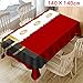 Produktbild DIKHBJWQ 2019 Einfache Mode KüChe Haushalt Wohnen Dekoration Wohnzimmer Restaurant AbwaschbarWeihnachten Tischdecke Print Rechteck Tischdecke Holiday Party Home Decor/140x140cm