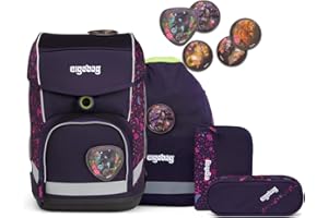 ergobag cubo Set ergonomischer Schulrucksack, Vorgänger-Kollektion, klassisch 5-teilig 1. Klasse Grundschule