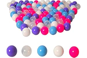 koenig-tom Lot de 100 balles en Plastique sans plastifiants Dangereux de 6 cm, pour Salle de Bain pour bébé, pour crèche et qualité Commerciale