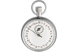 TFA Dostmann 38.1021 Stopwatch Analogue Silver, 0, Chrome, L 50 x B 16 x H 64 mm