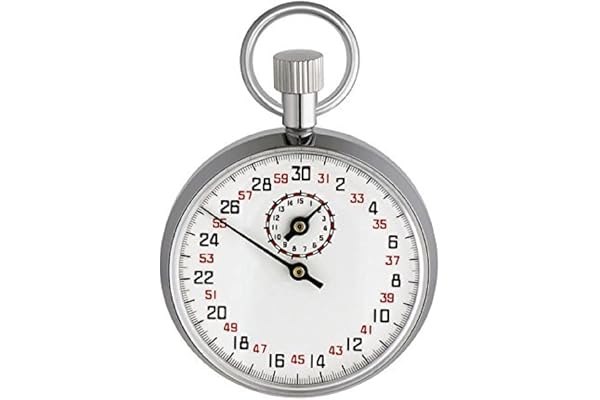 TFA Dostmann Chronomètre mécanique Métal Chromé