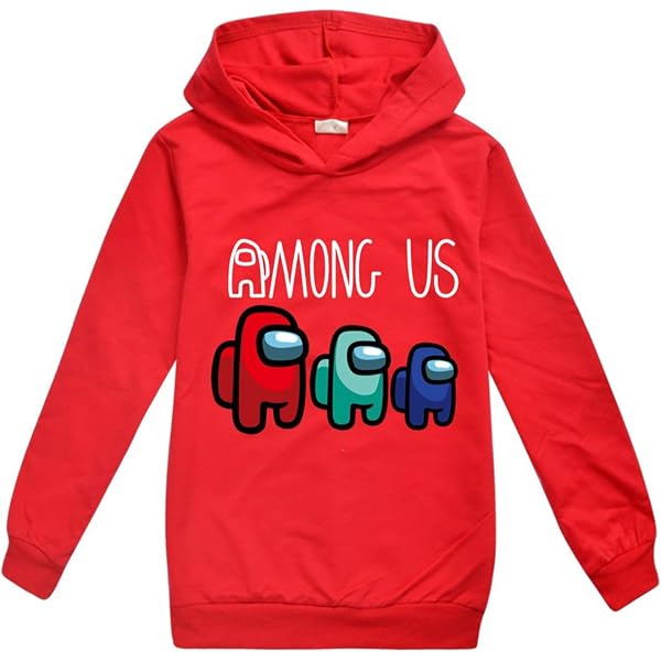 Boys Hoodie for Children Among Us Long Sleeve Hoodies Sweatshirt Game  Costume for Halloween Christmas, red : Amazon.de: Fashion