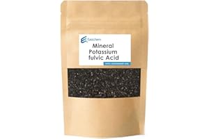 Eastchemlab® Mineral potassium fulvic acid, organic high natural active potassium fulvic acid, derived from humus, containing 65% humic acid and 55% fulvic acid, 12% K (500g)