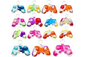 VICTGAME 30 pcs Rainbow Classroom Studenti Premio regalo e bomboniere per feste di compleanno, Mini Pop Controller Fidget Portachiavi Bolla presente per bambini Ragazzi Ragazze