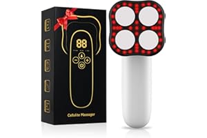 ‎BESTAUTY Bestauty Cellulite Massagegerät, Verbesserte 4 Massageköpfe Anti Cellulite Geräte Massage Ultraschall-Kavitationsmaschine, für die Haut heben und straffen Bauch, Taille, Armen, Beinen, Gesäß, Schwarz