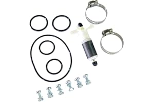 T&P Supplies Compatible Lay Z Spa, Salu Spa, Coleman, Water Pump Repair Kit; 5 Pump Seals & Impeller, Shaft, Thrust Washers & Bungs. New Pump Housing Screws & 2 x Hose Clips. Repair Part #58113.