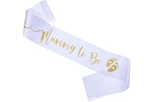 KroY PecoeD 1 Stück Mom to Be Schärpe Baby Shower Party Schwangerschaft Mutterschaft für Werdende Mutti Mama