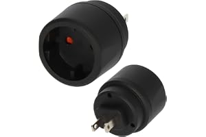 Brennenstuhl reseadapter/adapter (reseadapter för anslutning av elektriska apparater med Euro-kontaktsystem i länder med amer