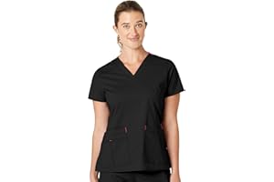 WonderWink Women's Verity V-Neck Top Medical Scrubs Shirt, Opaque