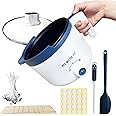 Ksedcon Wax Melter for Candle Making with Pour Spout, Electric Wax Melting Pot Kit Included Wicks, Wick Stickers, Centering Device, Stirring Spoon