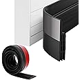 URBANMONK 48 Inch Silicon Door Bottom Sealing Strip | Self Adhesive Door Gap Filler Rubber | Door Bottom Sealing Strip Guard | Protector from Cockroach, Insect, Bugs, Air & Dust | Black