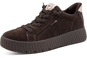 Tamaris dam Tamaris Comfort Damen Step In Leder Sneaker Flach Zum Schlupfen Wide FitSneaker