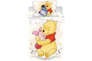 Jerry Fabrics pościel dziecięca Disney Kubuś Puchatek 100 x 135 cm 100% bawełna, wielokolorowa