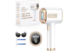 GLATTOL Epilatore Luce Pulsata IGBT Flash Ultraveloce IPL, Epilatore Laser Peli Donne 9 Livelli di Energia, 999900 Flash e 2 Modalità, Perfetto Per Viso, Ascelle, Gambe, Corpo