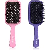 LORSEX 2 Pack Hair Brushes, Large Detangling Palette Brush for Women, Men and Kids, Great for Wet or Dry Hair, Smooths, Massa