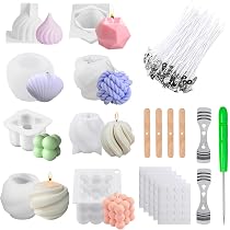 YUZHEDM Stampi Silicone Cuori - 3 Pezzi Per Candele, Sapone, Resina Fai Da Te