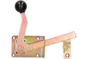 KOTARBAU® Garden Gate Latch 165/16 mm on Both Sides with Latch Hook Gate Lock Garden Gate Bolt Yellow Galvanised Steel Latch Door Bolt