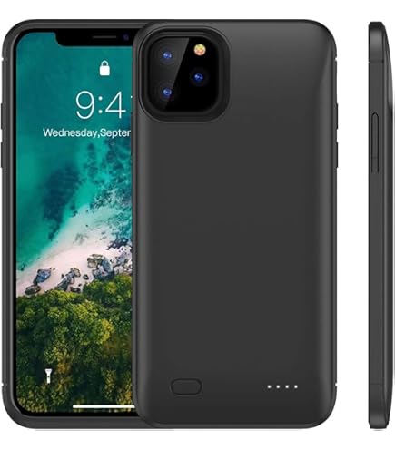 Custodia Power Bank Per IPhone 11 Con 8500 MAh - Triplica La Batteria, Supporto Integrato E Protezione Totale