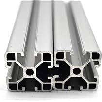 Profilé Aluminium 40x40mm - Longueur 500mm - Rainure 8mm - Anodisé - Pour Constructions Légères