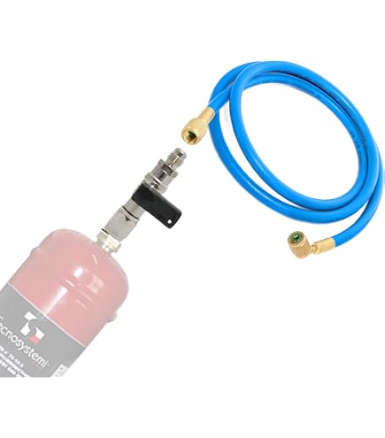 Klimaanlagen-Manometer-Set Mit 3 Schläuchen – Für R410A, R407C, R32, R134a, 1/4'' SAE, 1,5