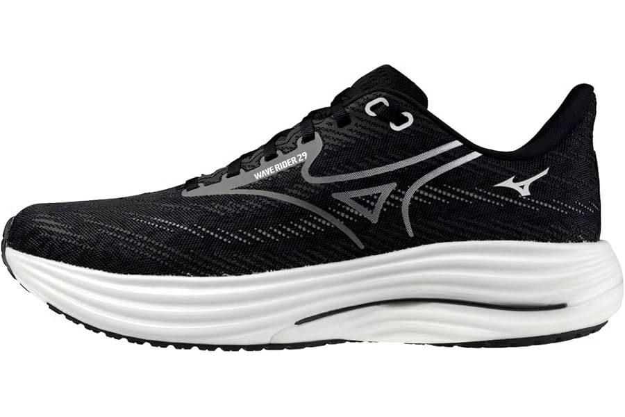 Mizuno Wave Rider 29 Men's Running Shoes, Black Sand/Quiet Shade/Black